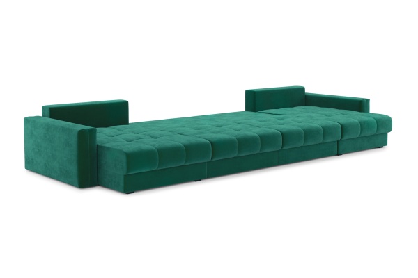 Диван п-образный тик-так Монарх М2О2 изумрудный